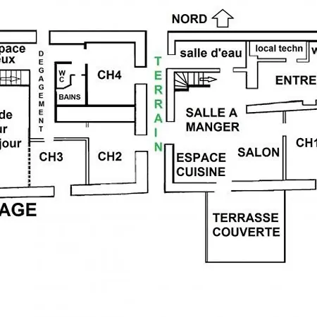 Casa rural Spacieux Avec Terrasse, Confort Moderne Dans Un Cadre Verdoyant Et Propice Aux Balades. - Fr-1-589-79